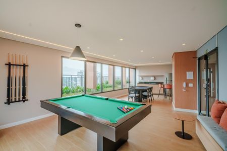 Studio para alugar com 28m², 1 quarto e sem vaga Studio para alugar com 28m², 1 quarto e sem vagaÁrea comum - Sala de Jogos