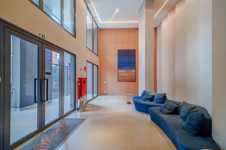 Studio para alugar com 28m², 1 quarto e sem vaga Studio para alugar com 28m², 1 quarto e sem vagaHall de entrada