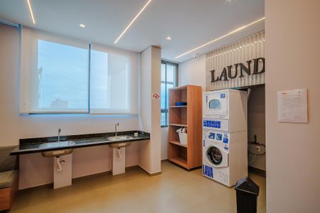 Studio para alugar com 28m², 1 quarto e sem vaga Studio para alugar com 28m², 1 quarto e sem vagaÁrea comum - Lavanderia