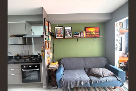 Sala/cozinha de kitnet/studio à venda com 1 quarto, 28m² em Jardim da Gloria, São Paulo