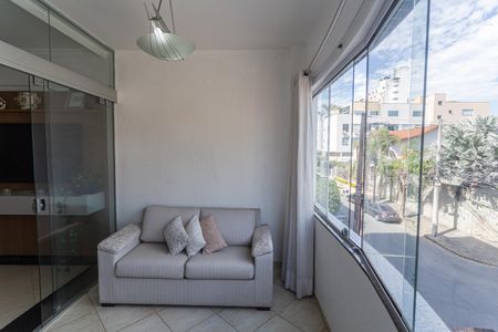 Varanda da Sala de apartamento à venda com 3 quartos, 82m² em Palmares, Belo Horizonte