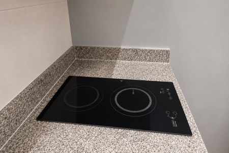 Cozinha de apartamento para alugar com 1 quarto, 25m² em Bela Vista, São Paulo