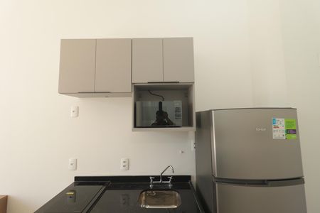 Cozinha de kitnet/studio para alugar com 1 quarto, 26m² em Vila Mariana, São Paulo