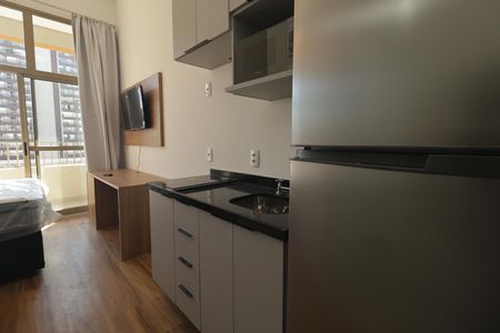 Cozinha de kitnet/studio para alugar com 1 quarto, 26m² em Vila Mariana, São Paulo