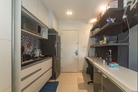 Cozinha de kitnet/studio à venda com 1 quarto, 33m² em Brooklin, São Paulo