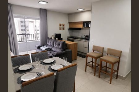 Sala de apartamento para alugar com 2 quartos, 74m² em Setor Pedro Ludovico, Goiânia