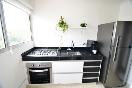 Cozinha de apartamento para alugar com 1 quarto, 62m² em Bosque, Campinas