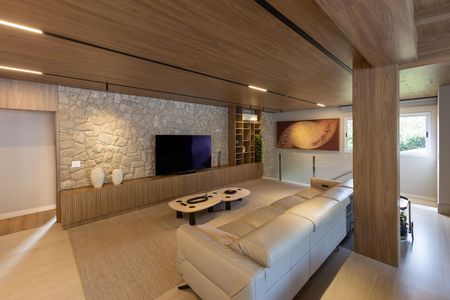 Sala de TV de casa de condomínio à venda com 4 quartos, 2117m² em Passárgada, Nova Lima