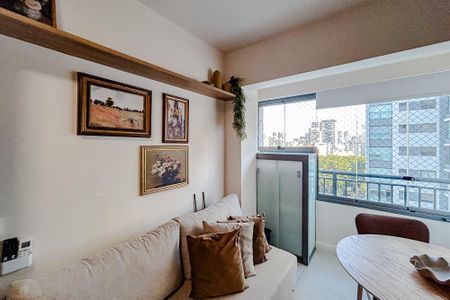 Sala de apartamento para alugar com 1 quarto, 24m² em Vila Nova Conceição, São Paulo