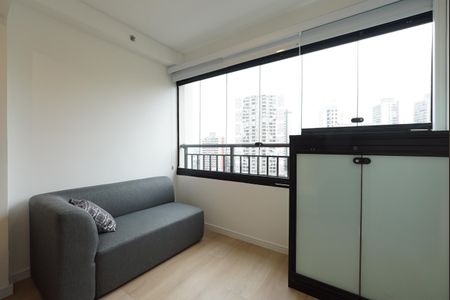 Studio para alugar com 32m², 1 quarto e sem vagaVaranda