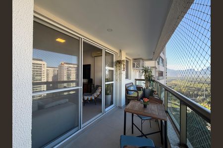 Sala - Varanda  de apartamento para alugar com 3 quartos, 90m² em Barra Olímpica, Rio de Janeiro