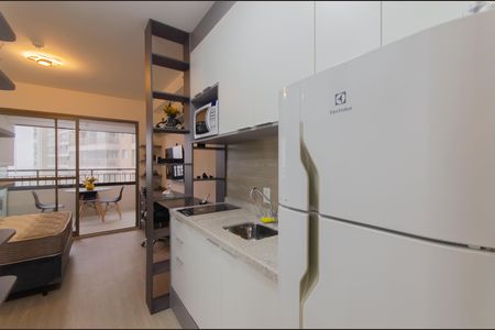 Cozinha de kitnet/studio para alugar com 1 quarto, 28m² em Ipiranga, São Paulo