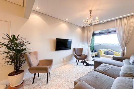 Sala de apartamento à venda com 3 quartos, 107m² em Jardim do Mar, São Bernardo do Campo