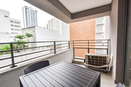 Studio para alugar com 41m², 1 quarto e sem vagaVaranda