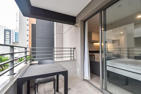 Studio para alugar com 29m², 1 quarto e sem vagaVaranda