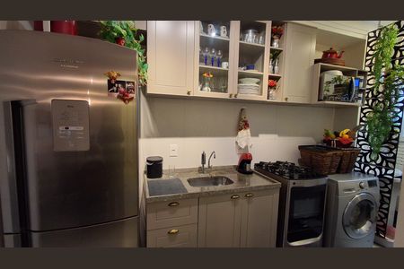 Cozinha  de apartamento à venda com 2 quartos, 52m² em Rudge Ramos, São Bernardo do Campo