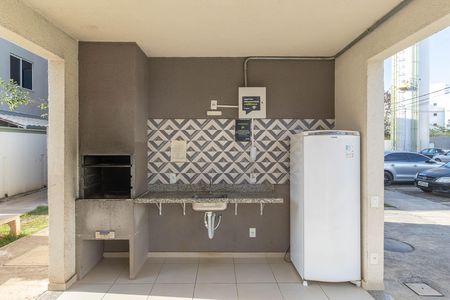 Área comum - Churrasqueira de apartamento para alugar com 2 quartos, 42m² em Centro, Ribeirão das Neves
