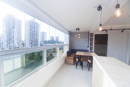 Varanda da Sala de apartamento para alugar com 1 quarto, 56m² em Vila da Serra, Nova Lima