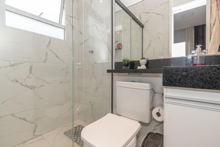 Banheiro da Suíte de apartamento para alugar com 3 quartos, 66m² em Parque Euclides Miranda, Sumaré