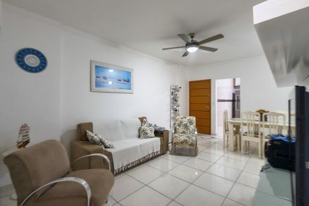 Sala de apartamento para alugar com 3 quartos, 104m² em Canto do Forte, Praia Grande