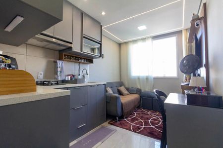 Sala, Cozinha e Área de Serviço de apartamento para alugar com 1 quarto, 25m² em Jardim America da Penha, São Paulo