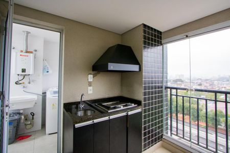 Varanda gourmet de apartamento à venda com 2 quartos, 62m² em Silveira, Santo André