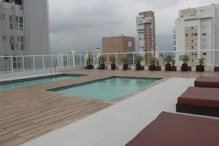 Área comum - Piscina de apartamento para alugar com 2 quartos, 90m² em Gonzaga, Santos