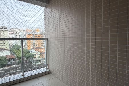 Varanda da Suíte de apartamento para alugar com 2 quartos, 90m² em Gonzaga, Santos
