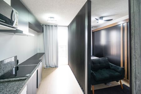 Sala quarto e cozinha de apartamento para alugar com 1 quarto, 28m² em Tatuapé, São Paulo