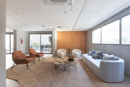 Área comum - CoWork de kitnet/studio para alugar com 1 quarto, 24m² em Vila Olímpia, São Paulo