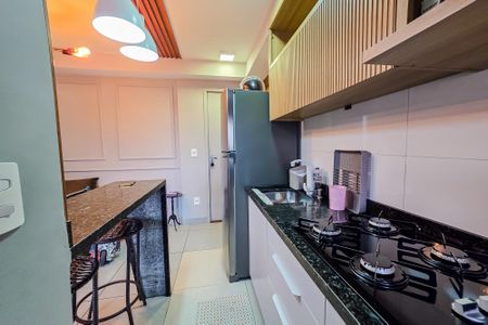 Cozinha e Área de Serviço de apartamento à venda com 2 quartos, 39m² em Parque Erasmo Assunção, Santo André