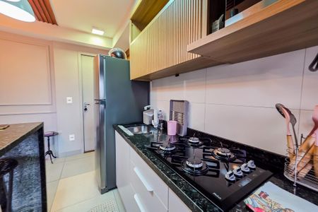 Cozinha e Área de Serviço de apartamento à venda com 2 quartos, 39m² em Parque Erasmo Assunção, Santo André