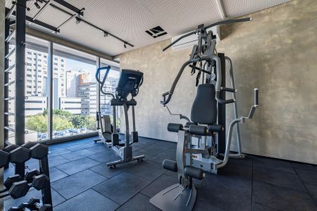 Studio para alugar com 27m², 1 quarto e sem vaga Studio para alugar com 27m², 1 quarto e sem vagaAcademia