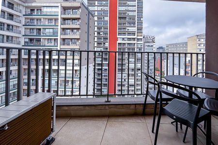 Varanda do Studio de apartamento para alugar com 1 quarto, 30m² em Sumaré, São Paulo