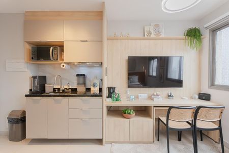 Studio para alugar com 25m², 1 quarto e sem vagaCozinha