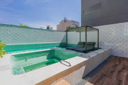 Studio para alugar com 25m², 1 quarto e sem vagaPiscina
