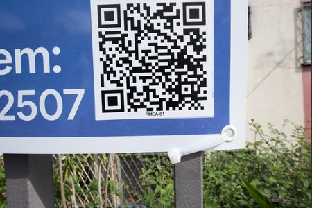 Apartamento para alugar com 41m², 2 quartos e 1 vagaPlaca instalada com o codigo PMEA-61 no dia 25-06-2026