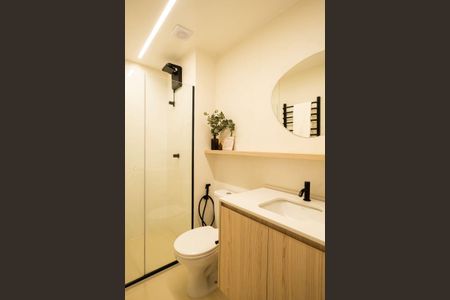 Studio para alugar com 25m², 1 quarto e sem vaga Studio para alugar com 25m², 1 quarto e sem vagaBanheiro