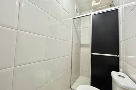 Banheiro da Suíte de apartamento para alugar com 1 quarto, 25m² em Vila Clementino, São Paulo
