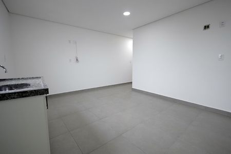 Sala, Cozinha, Quarto de apartamento para alugar com 1 quarto, 48m² em Vila Humaita, Santo André