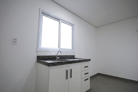 Sala, Cozinha, Quarto de apartamento para alugar com 1 quarto, 48m² em Vila Humaita, Santo André