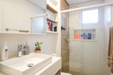 Apartamento à venda com 87m², 3 quartos e 2 vagasBanheiro da suíte