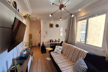 Sala  de apartamento à venda com 2 quartos, 78m² em Vila Guiomar, Santo André
