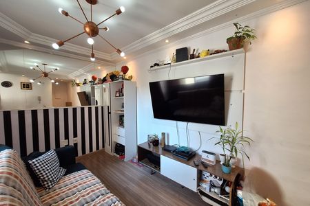 Sala  de apartamento à venda com 2 quartos, 78m² em Vila Guiomar, Santo André