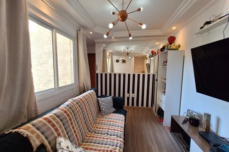 Sala  de apartamento à venda com 2 quartos, 78m² em Vila Guiomar, Santo André
