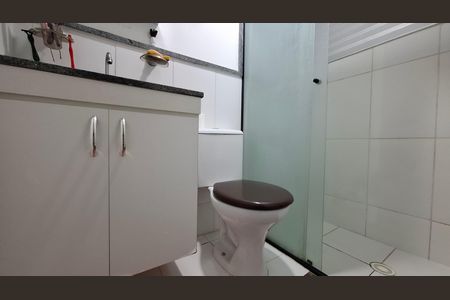 Banheiro de apartamento à venda com 2 quartos, 47m² em Parque Sao Vicente, Santo André