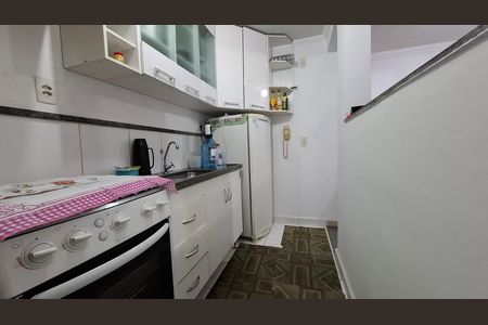 Cozinha de apartamento à venda com 2 quartos, 47m² em Parque Sao Vicente, Santo André