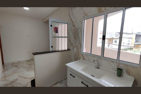 Sala / Cozinha de casa para alugar com 2 quartos, 38m² em Conjunto Habitacional A. E. Carvalho, São Paulo