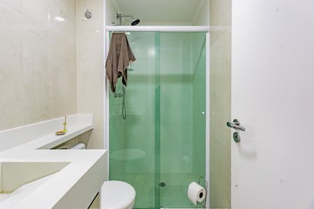 Banheiro Social de apartamento para alugar com 3 quartos, 62m² em Parque Fongaro, São Paulo