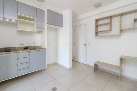 Sala - Cozinha de apartamento para alugar com 1 quarto, 35m² em Santo Amaro, São Paulo